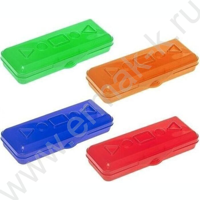 Пенал пластиковый /полупрозрачный ассорти | Фото 1