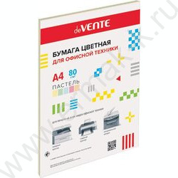 Бумага А4  80г/мкв  50л "Pastel" пастельные цвета ассорти - 5цв | Фото 1