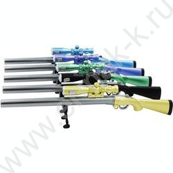 Ручка шар на масл.основе синяя Ружьё/цв.корпус /ассорти/,колпачок выполнен в форме ружья с лазе | Фото 2