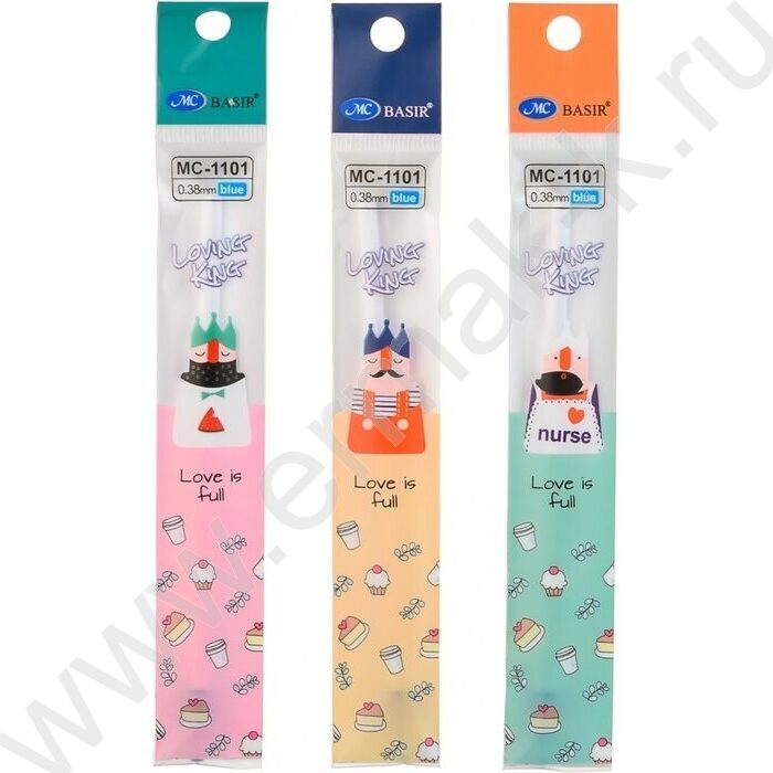 Стержень гел. Пиши-стирай синий 129мм 0,38мм /игла/ | Фото 2