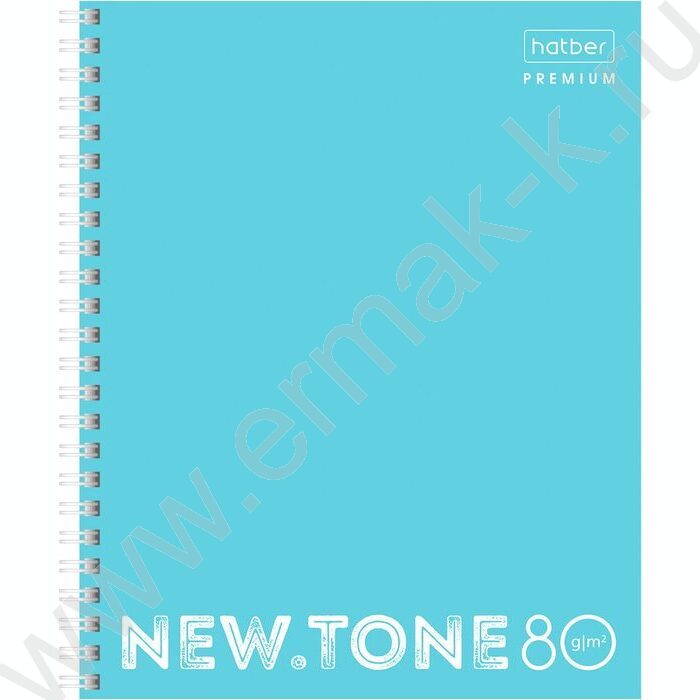 Тетрадь  80л клетка/спираль "NEWtone PASTEL Незабудка" /глянц.лам./многоуров перфор | Фото 1