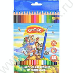 Карандаши  18цв /шестигранные, пластик/ | Фото 1