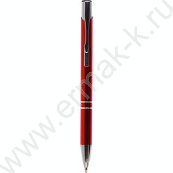 Ручка шар метал нажимной.мех. Florenzo синяя/корпус бордовый | Фото 2