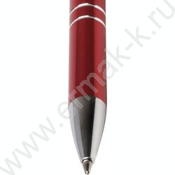 Ручка шар метал нажимной.мех. Florenzo синяя/корпус бордовый | Фото 3