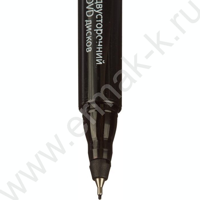 Маркер перм. CD,DVD /черный/ двустор. 0,7мм/1мм круг | Фото 4