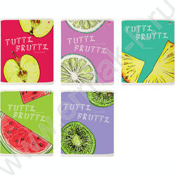 Тетрадь  96л клетка "Fresh&Fruity" ассорти | Фото 1