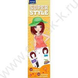 Альбом д/творчества Алиса 7*24 см,  24 страницы с контурами, 12 страниц с наклейками | Фото 1