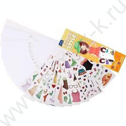 Альбом д/творчества Алиса 7*24 см,  24 страницы с контурами, 12 страниц с наклейками | Фото 2