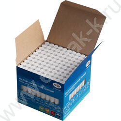 Мел белый  100шт /мягкий /круглый /картон.кор. | Фото 2