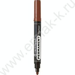 Маркер перм. /коричневый/ 2,5мм круг | Фото 1