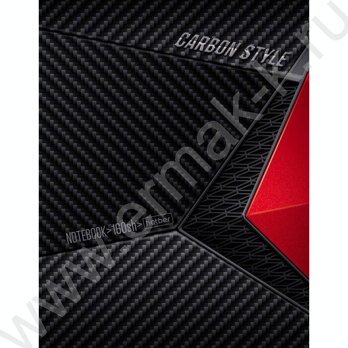 Тетрадь 160л клетка/кольца "CarbonStyle" /мат.лам. | Фото 1