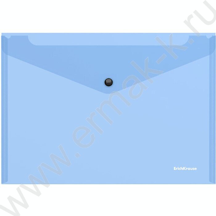 Папка-конверт на кнопке B5 Glossy Vivid полупрозрач. /ассорти | Фото 2