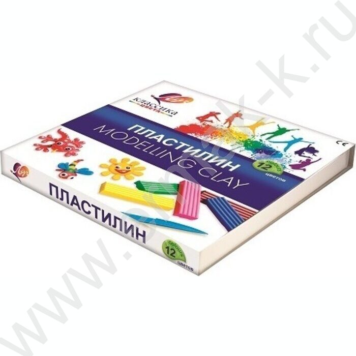 Пластилин  12цв 240г Классика+стек | Фото 2