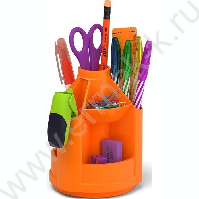 Офисный набор 13 предм. Mini Desk, Neon Solid /вращающийся /оранжевый | Фото 1