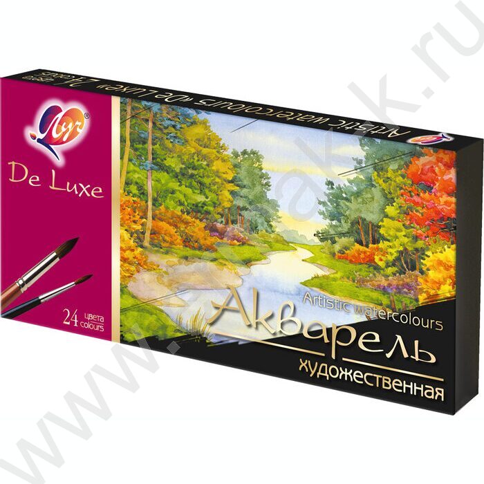 Акварель медовая 24цв  Люкс  б/кисточки | Фото 2
