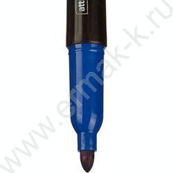 Маркер перм. CD,DVD /синий/ двустор. 0,7мм/1мм круг | Фото 3