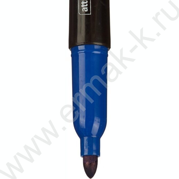 Маркер перм. CD,DVD /синий/ двустор. 0,7мм/1мм круг | Фото 3