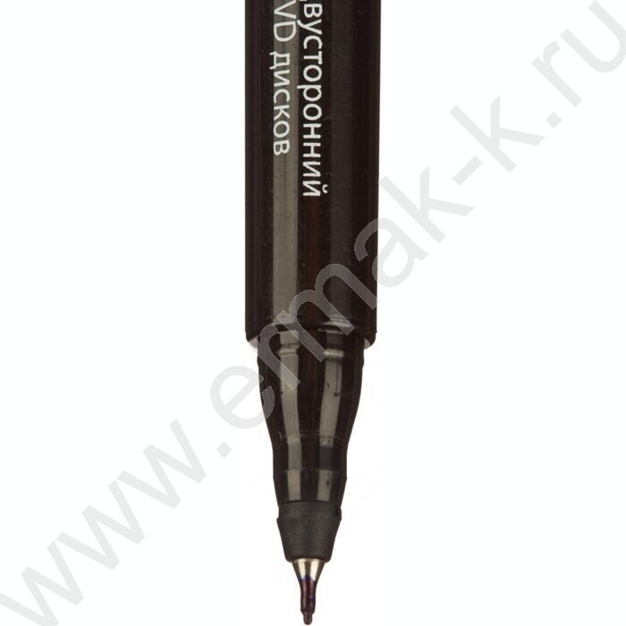 Маркер перм. CD,DVD /синий/ двустор. 0,7мм/1мм круг | Фото 4