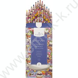 Карандаши  12цв WOOD FREE COCKTAIL KITTENS /трехгранные /европодвес | Фото 2