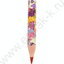 Карандаши  12цв WOOD FREE COCKTAIL KITTENS /трехгранные /европодвес | Фото 6