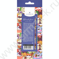 Карандаши  12цв WOOD FREE COCKTAIL KITTENS /трехгранные /европодвес | Фото 8