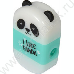 Точилка 1отв. пластик/с контейнером+ластик/ FunGraphix. Панда 3вида | Фото 4