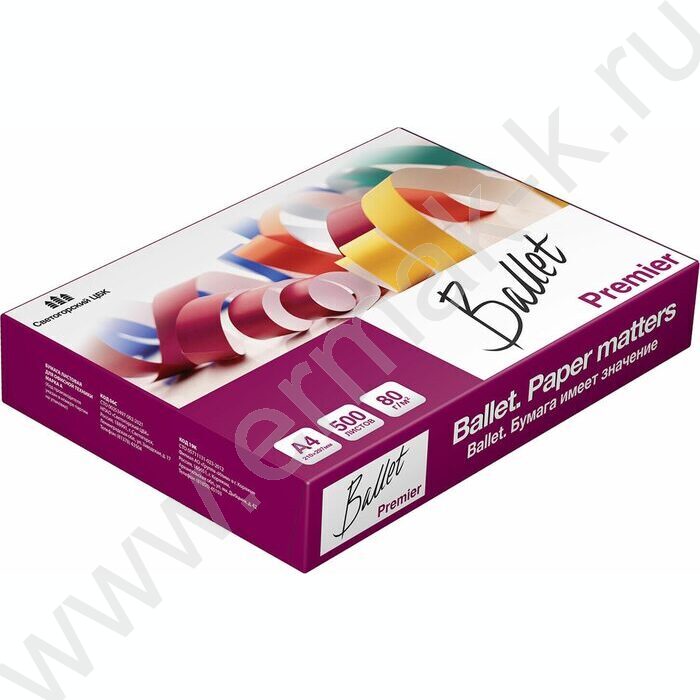 Бумага А4 "BALLET PREMIER" 500л 80г/мкв 98%бел | Фото 4