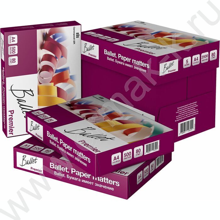 Бумага А4 "BALLET PREMIER" 500л 80г/мкв 98%бел | Фото 6