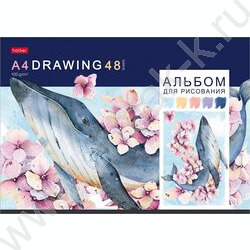 Альбом д/рисования 48л "Акварельная палитра" 5видов | Фото 2
