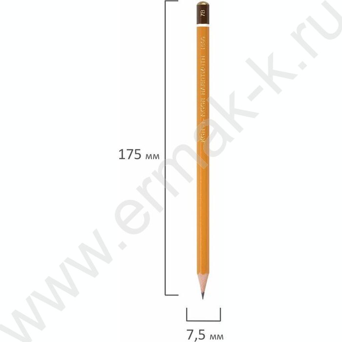 Карандаш ч/гр 7В (KIN 1500) | Фото 5