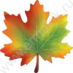 Украшение Кленовый лист скотч | Фото 1