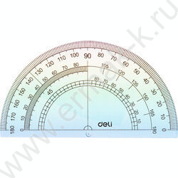 Геометрический набор 4предм пластиковый /лин.15см., треуг.2шт., трансп. /ассорти | Фото 9