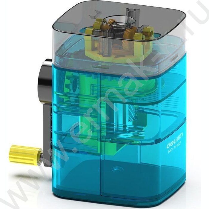 Точилка механическая 1 отверстие пластик /синяя | Фото 1