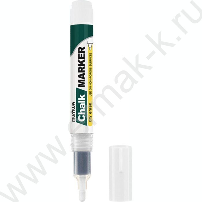 Маркер-жидкий мел /белый/ 3мм круг | Фото 1