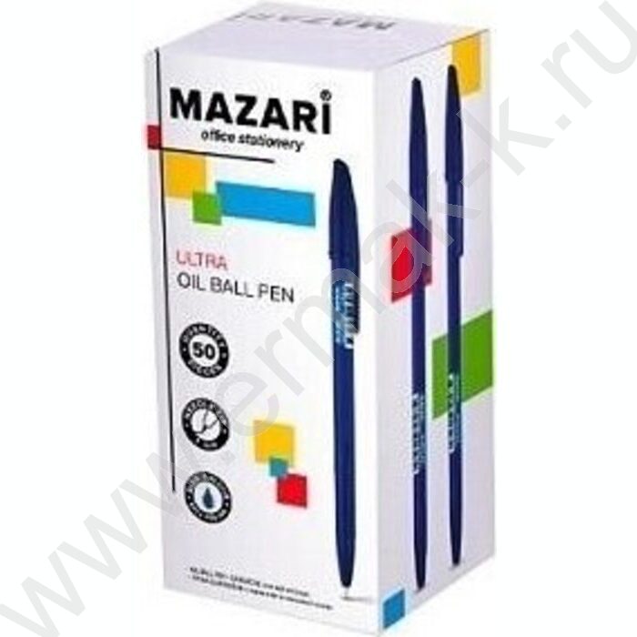 Ручка шар на масл.основе 1,0мм синяя Ultra/игла,цветной.пл.корпус | Фото 2