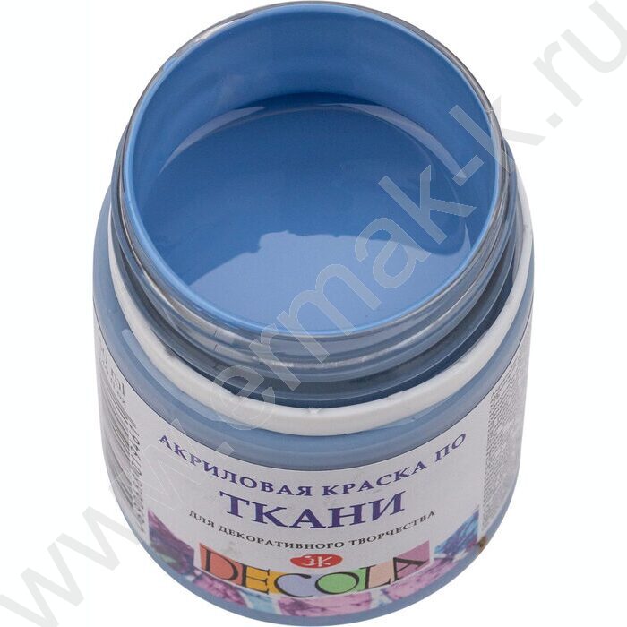 Краски акриловые 50мл Декола по ткани Пыльная синяя | Фото 2