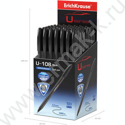 Ручка шар U-108 Stick Original 1,0мм, черная /форма корпуса - треугольная | Фото 4