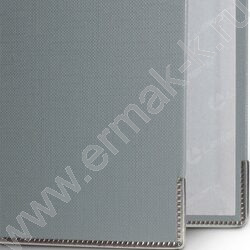 Файл 80мм PP собранный метал.окантовка серый с карманом | Фото 5