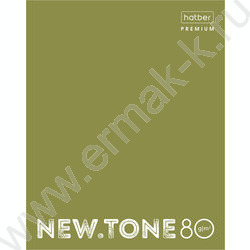 Тетрадь  80л клетка "NEWtone PASTEL Олива" /глянец/ | Фото 1