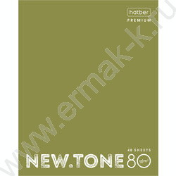Тетрадь  48л клетка "NEWtone PASTEL Олива" /глянец/ | Фото 1
