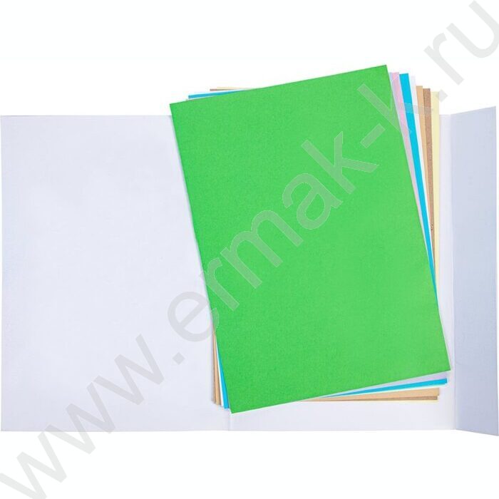 Бумага цв. двухсторонняя мелов.А4 10л/10цв Джунгли | Фото 2