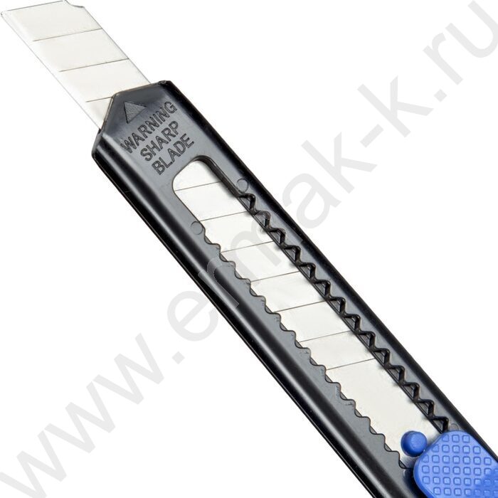 Нож канцелярский  9мм Attache черный с фиксатором | Фото 3