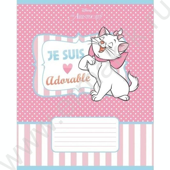 Тетрадь  12л линейка "Кошечка Мари" 5видов | Фото 4