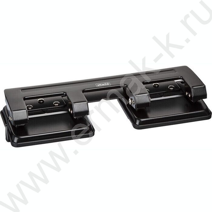 Дырокол  15л метал /2-4 отверстия/ линейка /черный | Фото 2