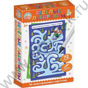 Игра Развивающая Пиши-Стирай "Веселые лабиринты"