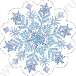 Украшение на скотче Снежинка | Фото 1