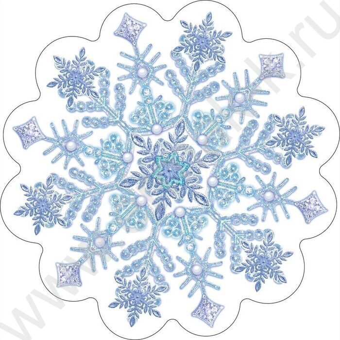 Украшение на скотче Снежинка | Фото 1