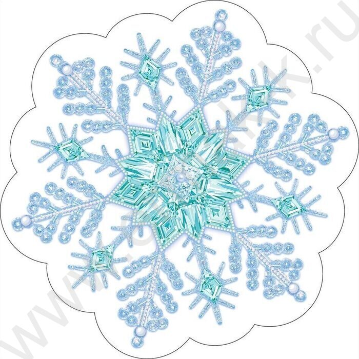 Украшение на скотче Снежинка | Фото 1