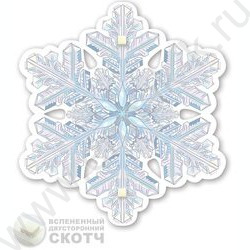 Украшение на скотче Снежинка | Фото 2