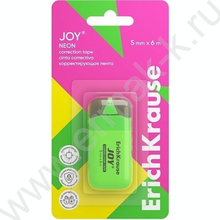 Корректирующая лента 5мм* 6м "JOY" /ассорти /блистер | Фото 4